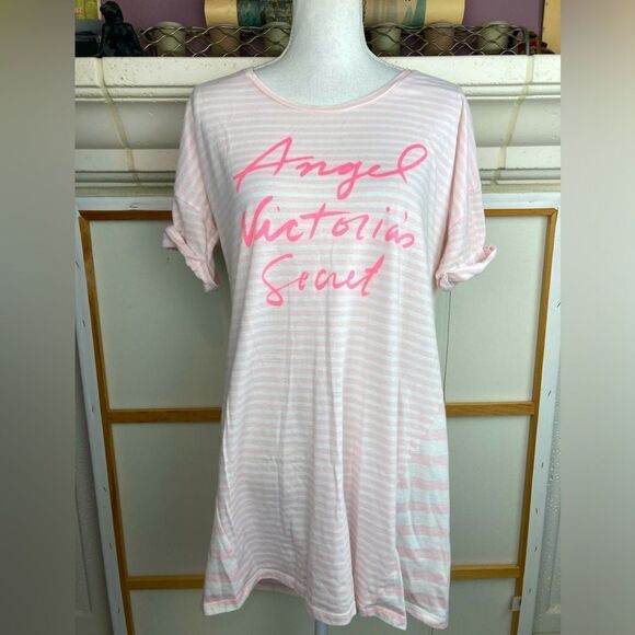 Victorias Secret Angel nightie w/cuffed short sleeves oversized 🌹 - Picture 1 of 7